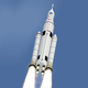 An artist’s rendering of the Space Launch System (NASA)